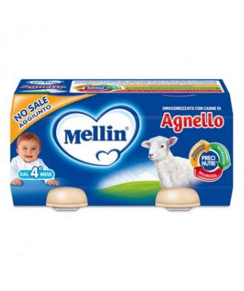 MELLIN OMOGENEIZZATO AGNELLO 2X120G